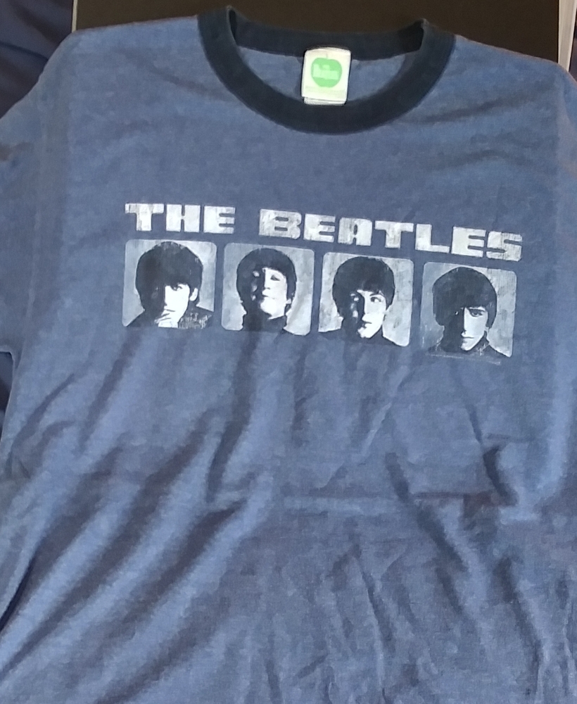 The Beatles blue ringer t shirt